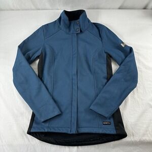 Kerrits Riding Equestrian Riding Full Zip Soft Shell Jacket Women's Sz XS Blue